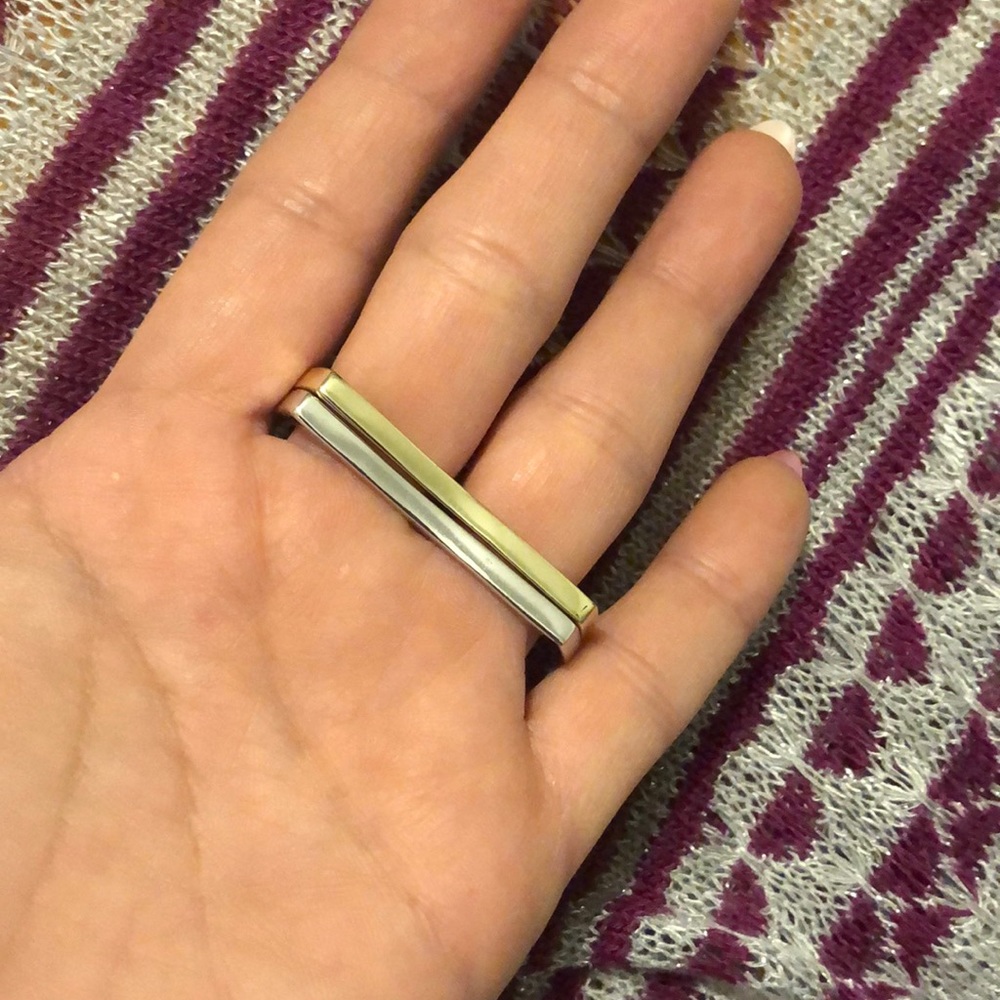 Multicolor brass knuckle ring set - Picture 2 of 3